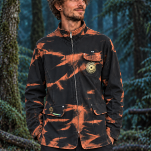 Strickjacke L Tie-Dye Bleach – Gouden Alchemist | Spirituelle Streetwear